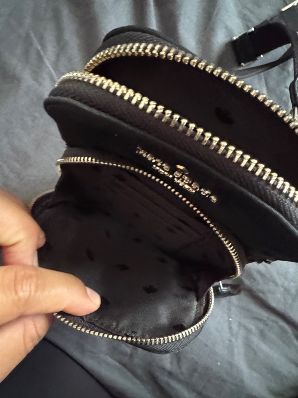 kate spade Black Crossbody Phone Bag with Gold Hardware - Picture 5 of 11